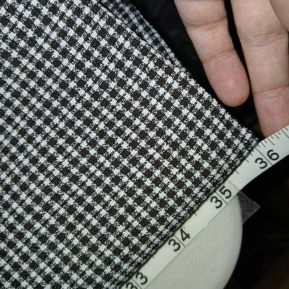 Vintage Houndstooth Button Down Mini Dress Womens 9 Academia Office Siren 90s - Picture 8 of 9